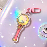 Sailor Moon Crescent Moon Wand Moon Stick Acrylic Keychain
