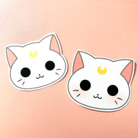 [WATERPROOF] Sailor Moon Artemis Cat Head Vinyl Decal (two sizes)