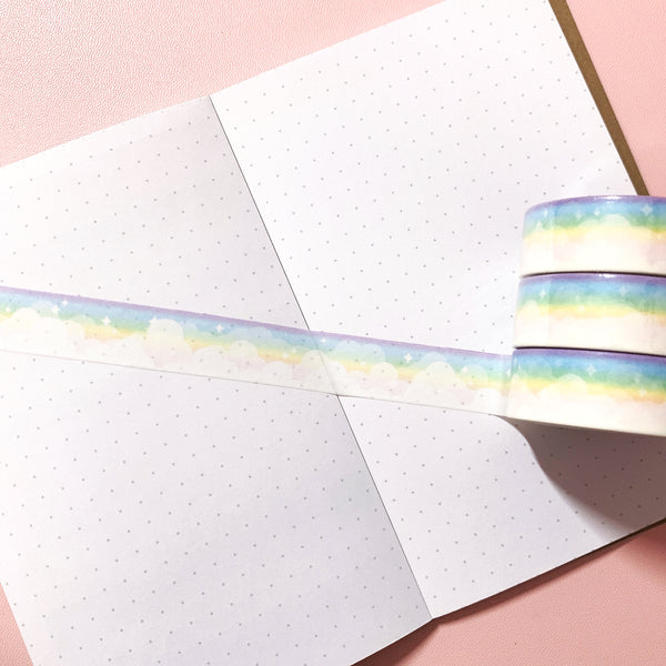 Washi Tape - Pastel Rainbow Cloud Bank – Parasol Paper Co