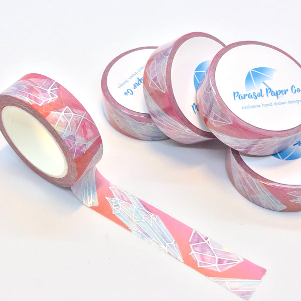 Dawn Shattered Crystals Foiled Washi Tape
