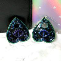 Dark Rainbow Planchette Enamel Pins