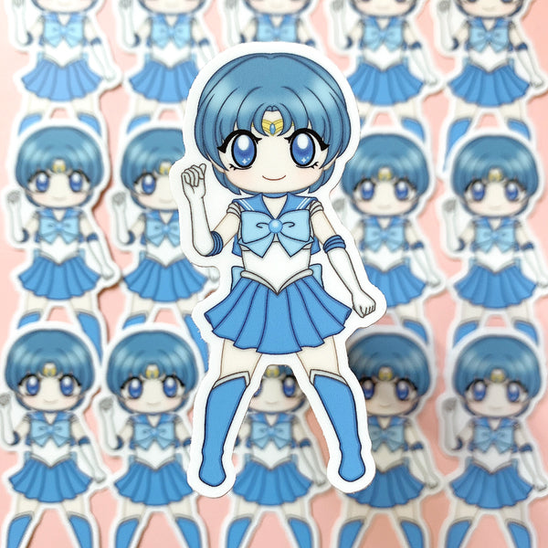 [WATERPROOF] Chibi Sailor Mercury Vinyl Decal