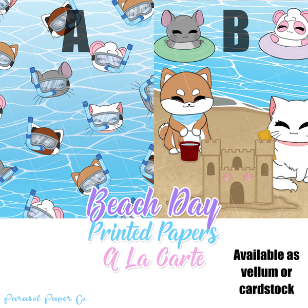Beach Day - Vellum and Cardstock Papers
