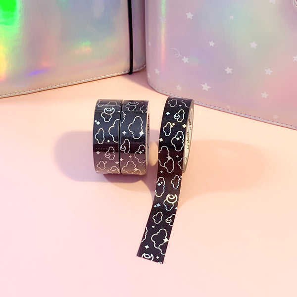 Midnight Moonlight Foiled Washi Tape