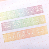 Pandy and Friends Rainbow Grid Washi Set