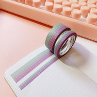 Washi Tape - Breeze Grid Set (15mm/7mm)
