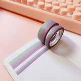 Washi Tape - Breeze Grid Set (15mm/7mm)