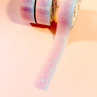 Cotton Candy Moonlight Foiled Washi Tape