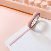 Washi Tape - 7mm Skinny Grid Washi Bundle (7 pieces)
