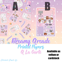 Dreamy Arcade - Vellum and Cardstock Papers