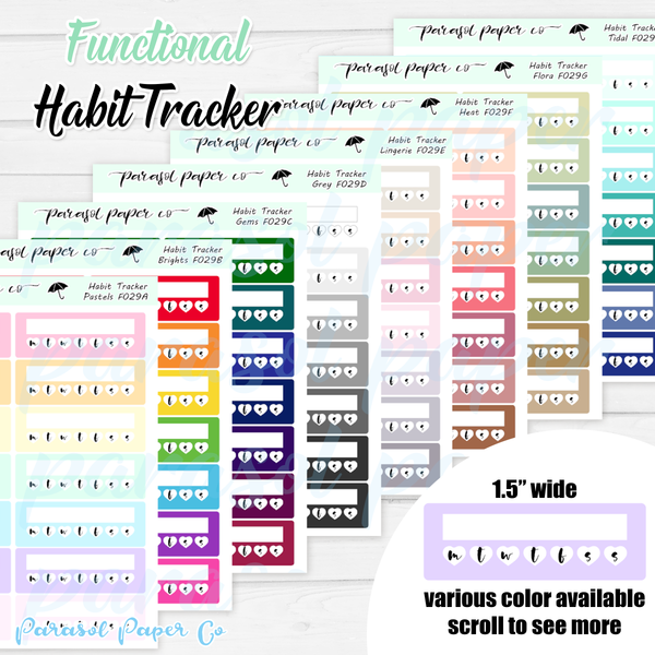 F29 - Habit Tracker - Multicolor