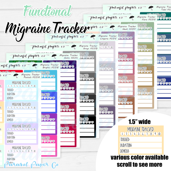 F31 - Migraine Tracker - Multicolor