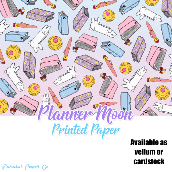 Planner Moon - Vellum and Cardstock Paper