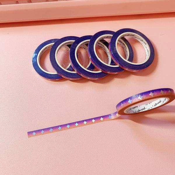 Wild Sparkle Line Foiled Washi