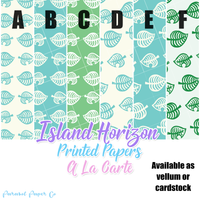 Island Horizon - Printed Papers - a la carte