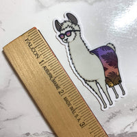 [WATERPROOF] Go Wild - Planaheim Llama - Vinyl Sticker Decal