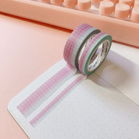 Washi Tape - Mermaid Grid Set (15mm/7mm)