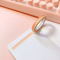 Washi Tape - 7mm Skinny Peachy Gradient Grid