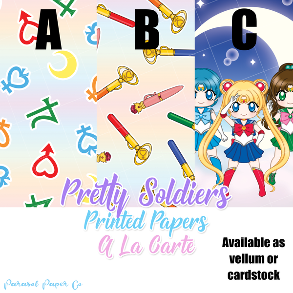 Pretty Soldiers - Vellum and Cardstock Paper