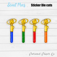 Scouts Pens - Sticker Die Cut Packs