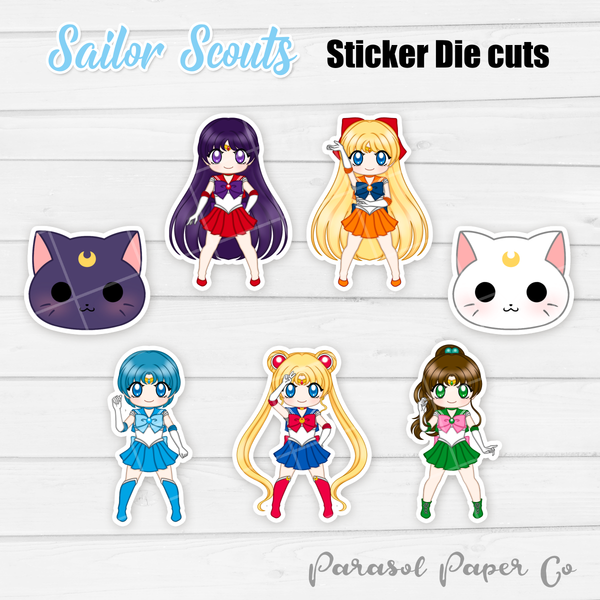 Sailor Scouts - Sticker Die Cut Packs