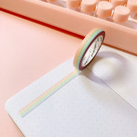 Washi Tape - 7mm Skinny Grid Washi Bundle (7 pieces)