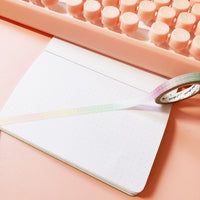 Washi Tape - 7mm Skinny Pastel Rainbow Gradient Grid