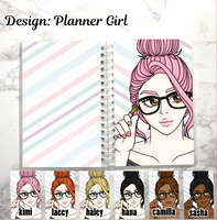 reusable sticker book planner girl