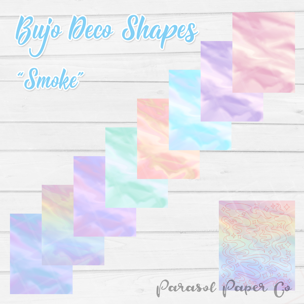 Bujo Deco Shapes - Smoke- BCS004