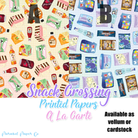 Snack Crossing - Vellum and Cardstock Paper