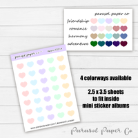 Tiny To-Go Sheet - Hearts - TG01