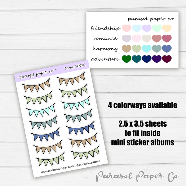 Tiny To-Go Sheet - Banners - TG03