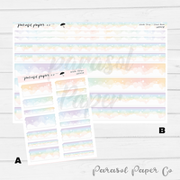 Washi Strips - Rainbow Cloud Bank - W041